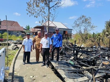 Rumah Warga di Lalan Muba Ludes Terbakar.