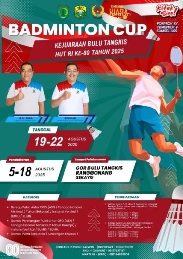 Badminton Cup HUT RI ke-80 Tahun 2025.