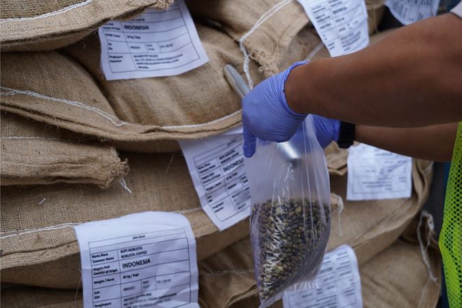 Proses pemeriksaan ketat oleh Balai Karantina Hewan, Ikan, dan Tumbuhan (Karantina Sumsel).
