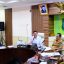 Rapat Staf Jajaran Pemerintah Kabupaten Muba yang digelar di Ruang Rapat Serasan Sekate.