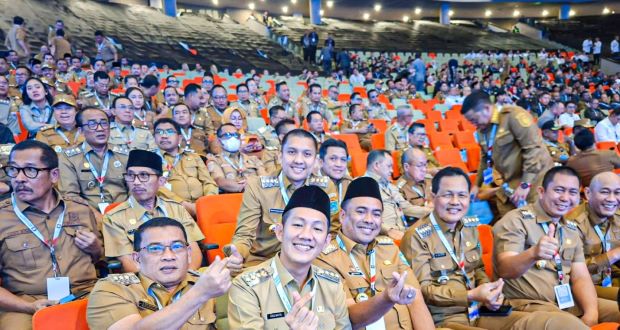 Bupati Kabupaten Ogan Ilir, Panca Wijaya Akbar menghadiri Rapat Koordinasi Nasional (Rakornas) Pemerintah Pusat dan Daerah Tahun 2026.