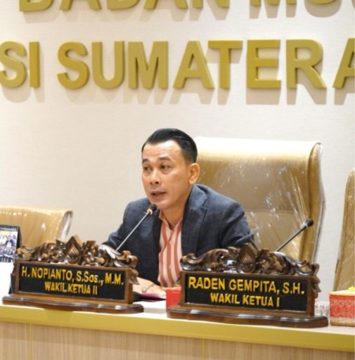 Wakil Ketua DPRD Provinsi Sumatera Selatan, Nopianto.