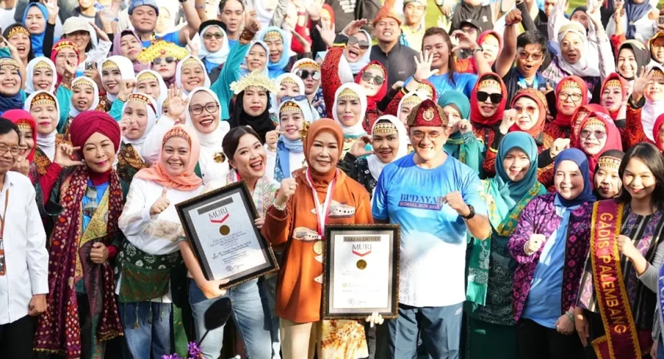 Senam KRIYA Diluncurkan di Palembang, Raih Dua Rekor MURI Sekaligus