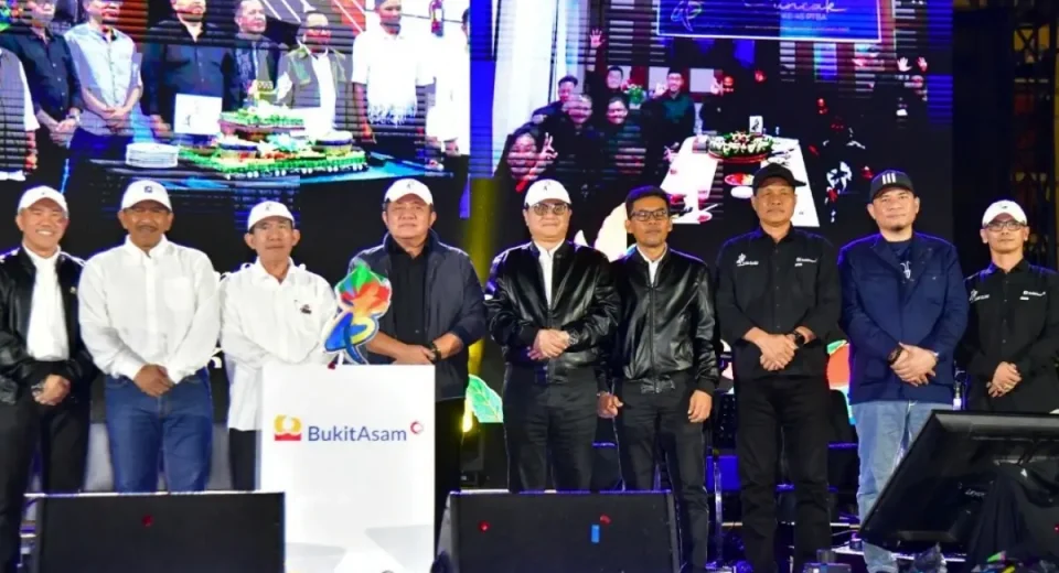 Ketua DPRD Provinsi Sumatera Selatan, Andie Dinialdie turut hadir dalam peringatan HUT PTBA.