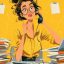 Ilustrasi wanita yang mengalami aktivitas padat.