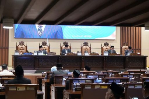 Rapat Paripurna XXXVI DPRD Sumsel dengan agenda Penyerahan Laporan Hasil Pemeriksaan (LHP) Badan Pemeriksa Keuangan (BPK) RI.