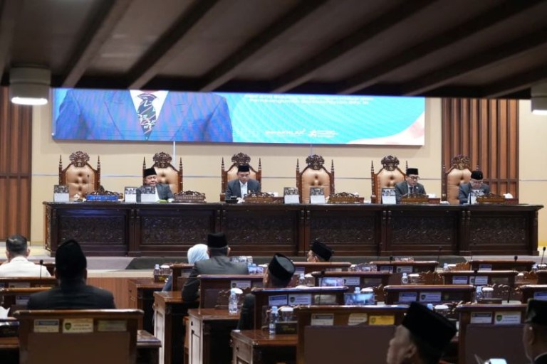 Rapat Paripurna XXXVI DPRD Sumsel dengan agenda Penyerahan Laporan Hasil Pemeriksaan (LHP) Badan Pemeriksa Keuangan (BPK) RI.