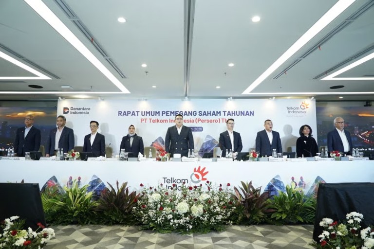 Tebar Dividen Jumbo, RUPST Telkom Pertahankan Jajaran Direksi