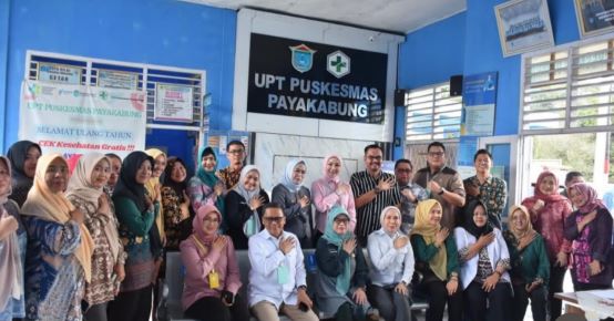 Komisi V DPRD Provinsi Sumatera Selatan melakukan kunjungan kerja ke Puskesmas Payakabung.