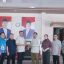 Ketua DPRD Provinsi Sumatera Selatan Andie Dinialdie, S.E., M.M., bersama anggota DPRD Sumsel Daerah Pemilihan (Dapil) V dengan Bupati OKU Selatan Abusama, S.H.