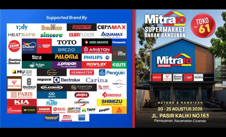 Grand Opening Mitra10 Pasir Kaliki Bandung, Hadirkan Solusi Lengkap Kebutuhan Rumah dan Promo Menarik