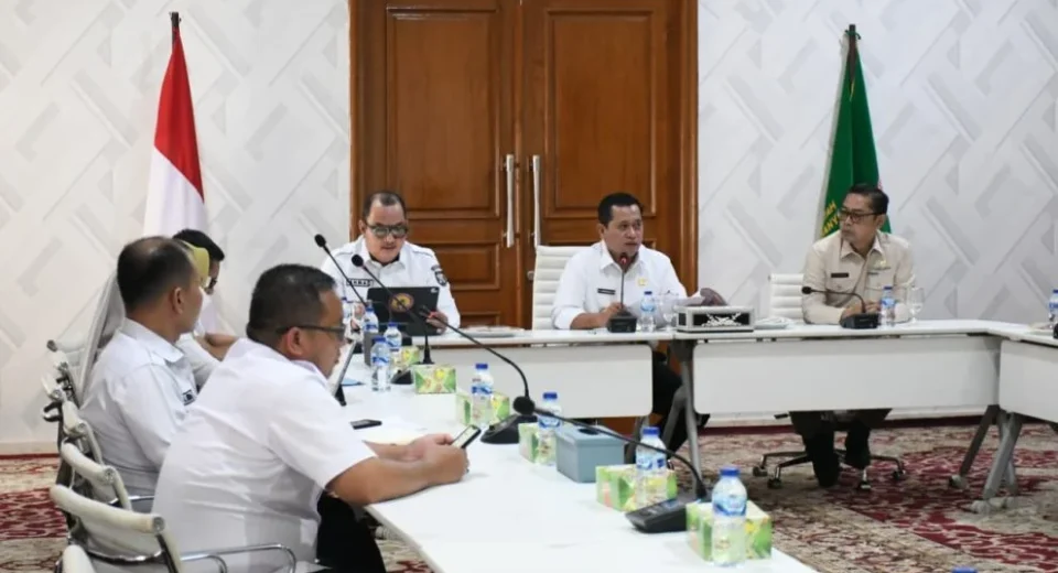 Bupati Banyuasin Dr. H. Askolani, S.H., M.H, saat menerima audiensi Direktorat Jenderal Perumahan Kementerian Perumahan dan Kawasan Permukiman RI.